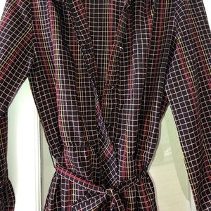 Funky 80s Vintage Laser Collared Dress